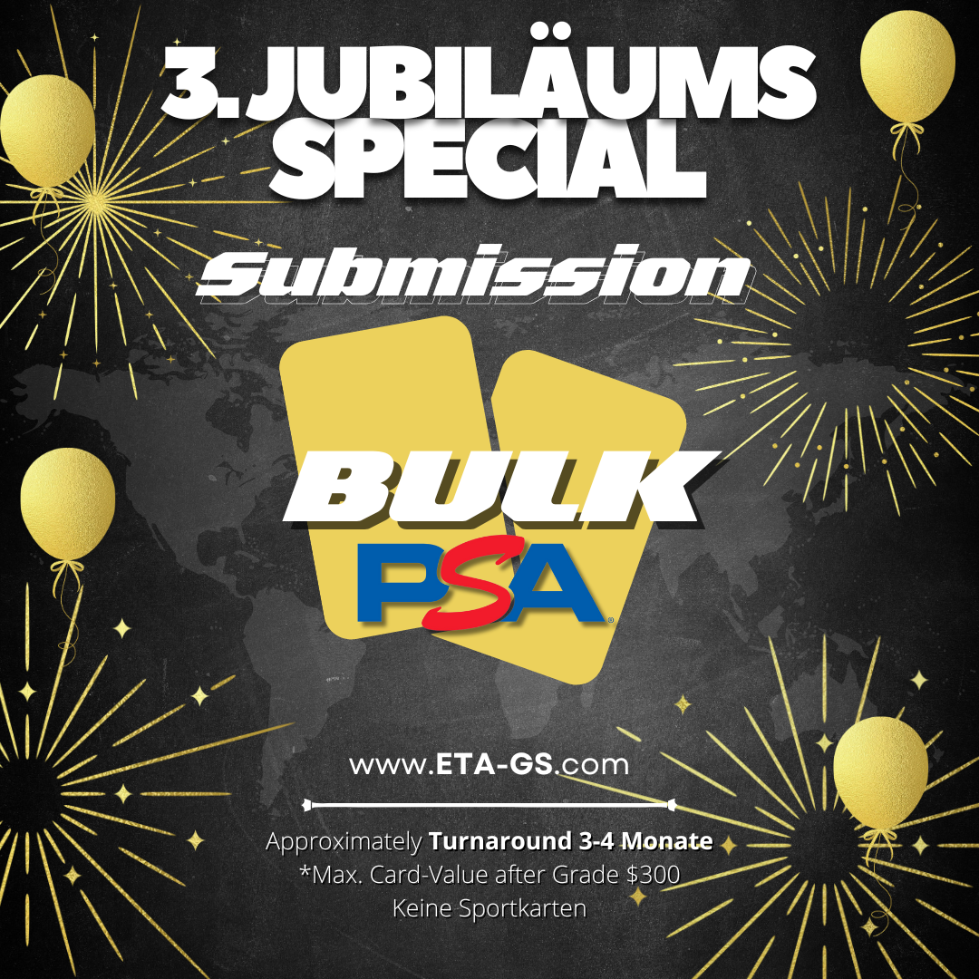 PSA TCG Bulk Grading - 3 Jahre ETA Special - bis $300