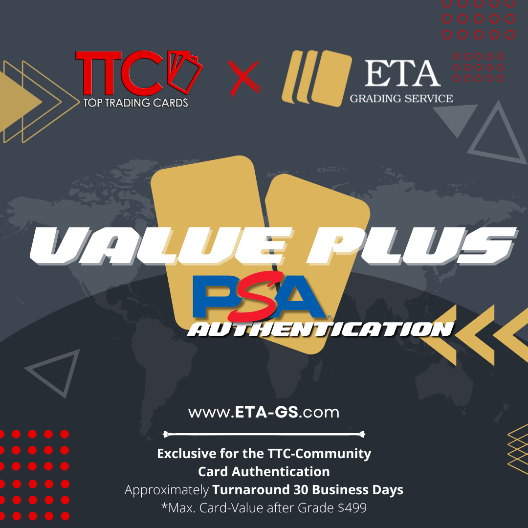 PSA Value Plus Authentication + Autograph Grading - up to $499 - TTC Exclusive