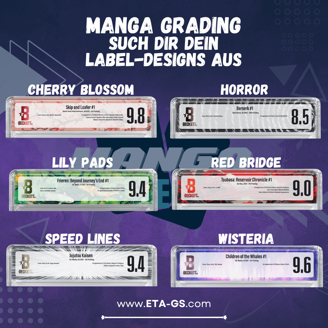 BGS MANGA Standard Grading mit Variablem Label
