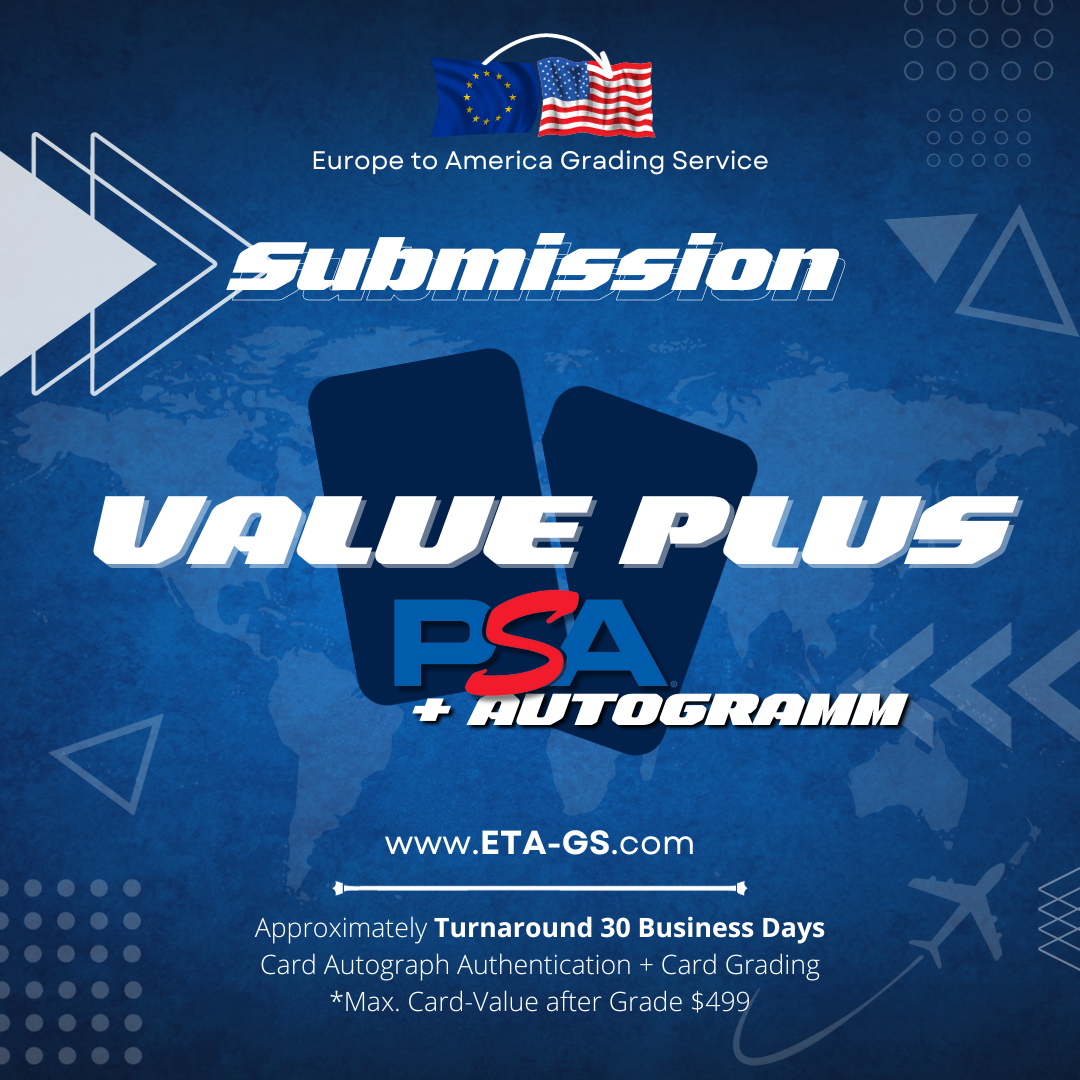 PSA Value Plus + Autogramm Grading - bis $499