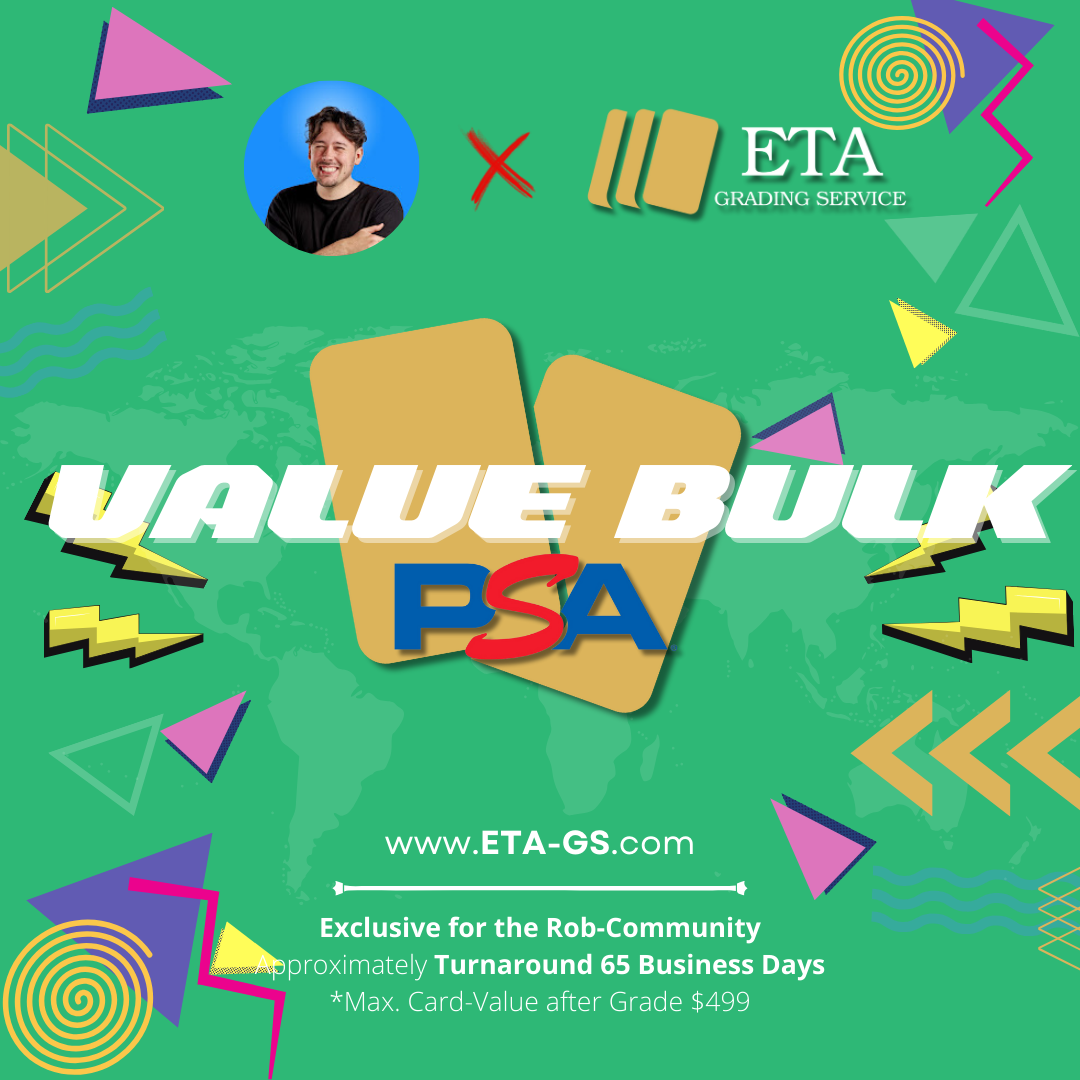 PSA Value Bulk Grading - bis $499 - Rob-Exklusiv