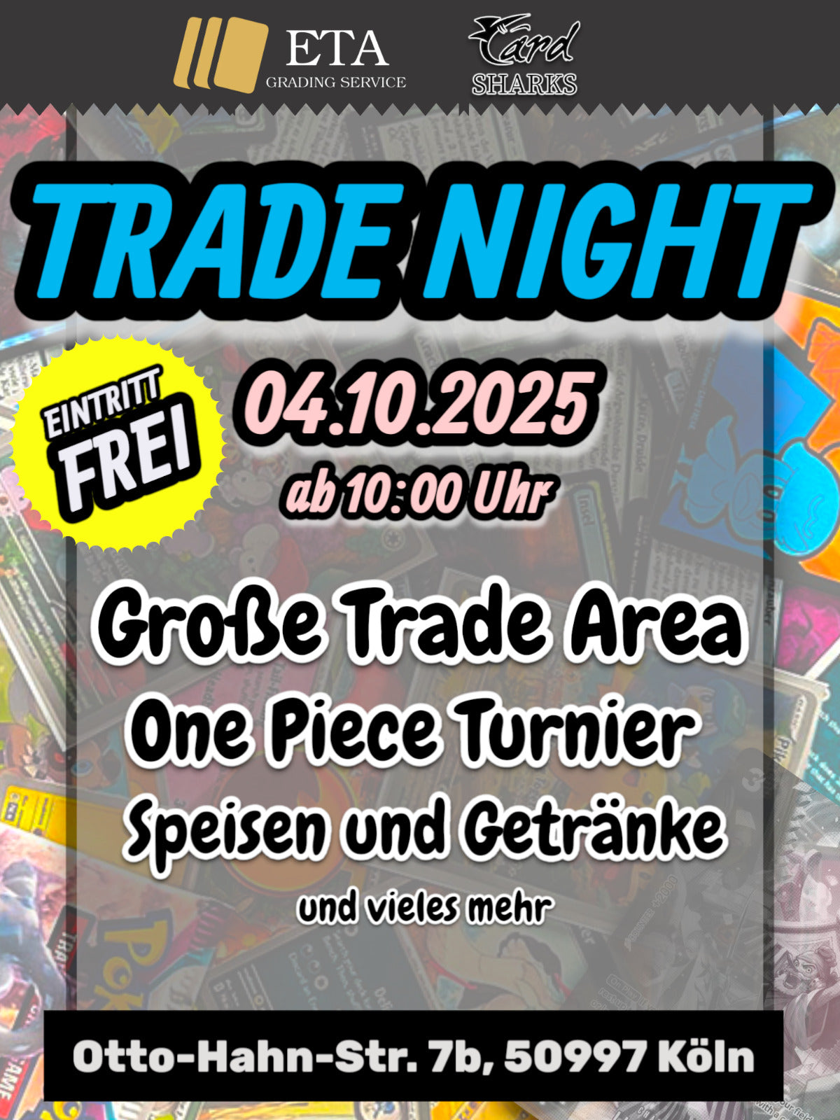 TRADE NIGHT 04.10. - Live Vintage Break - One Piece Turnier - MEGA PREISPOOL und vieles mehr*