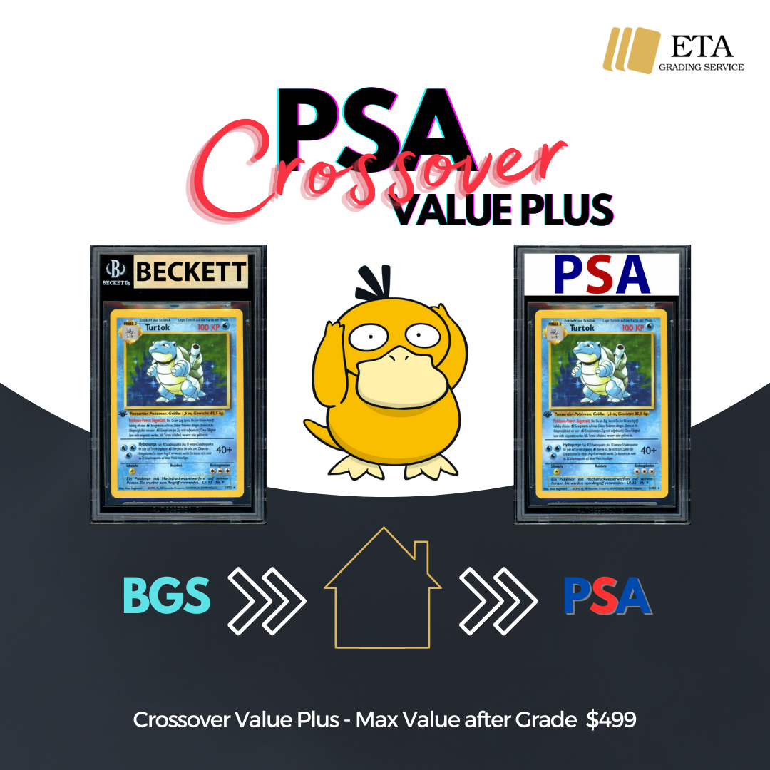 holographic pokemon card PSA Crossover Value Plus Service